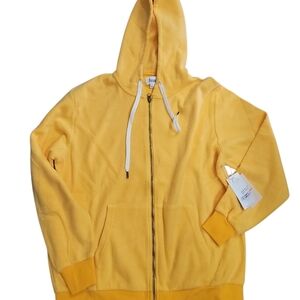 NEW: BRAND Feat Product: Blanket Blend Zipup Hoodie Color: Vibrant Yellow Size L